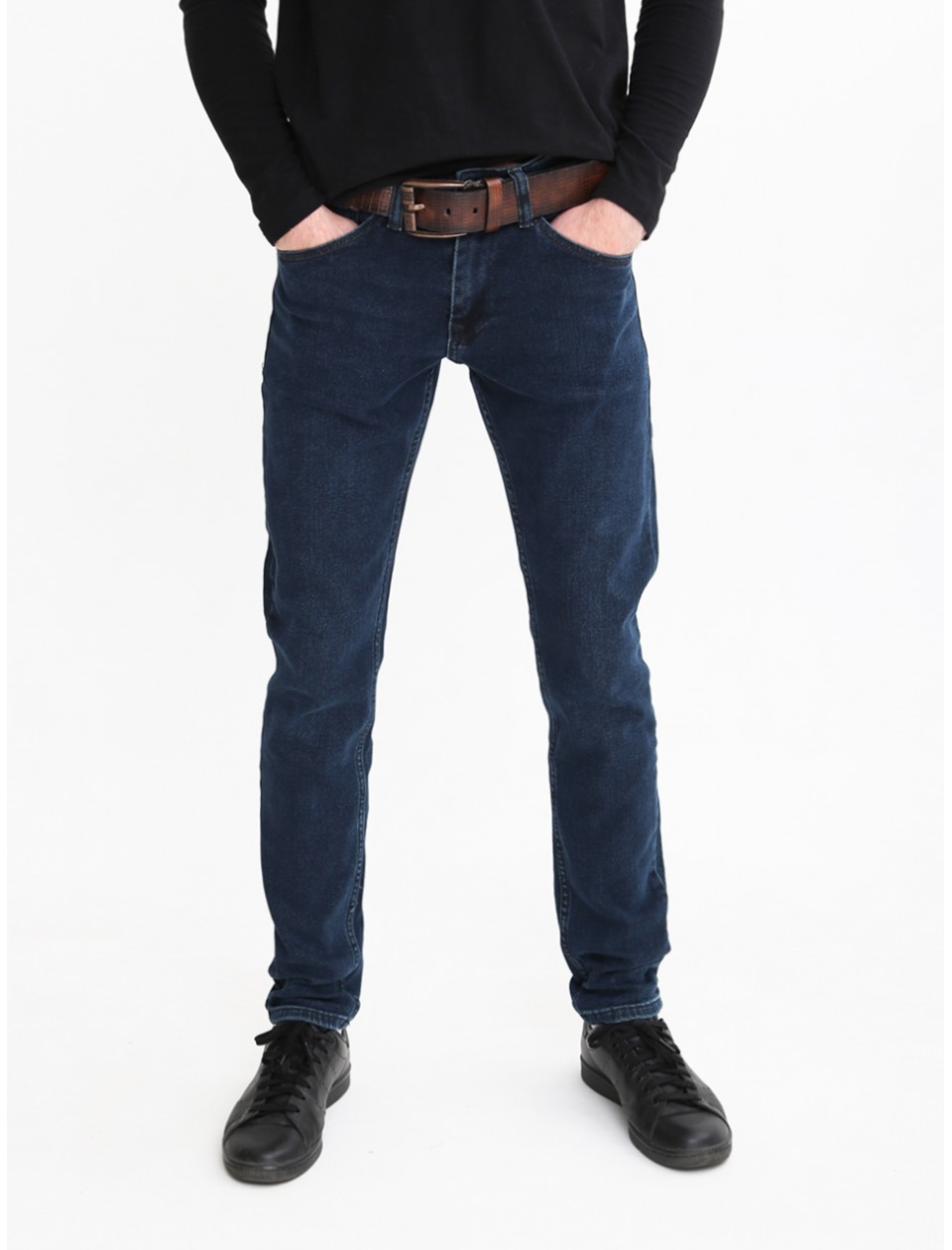 джинси Archls 4037 т-синій (хакі) скіні 30-38рм Ч