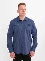 сорочка бт JPB 7901-B-1 т-синХблакитн  3-6x  Ч