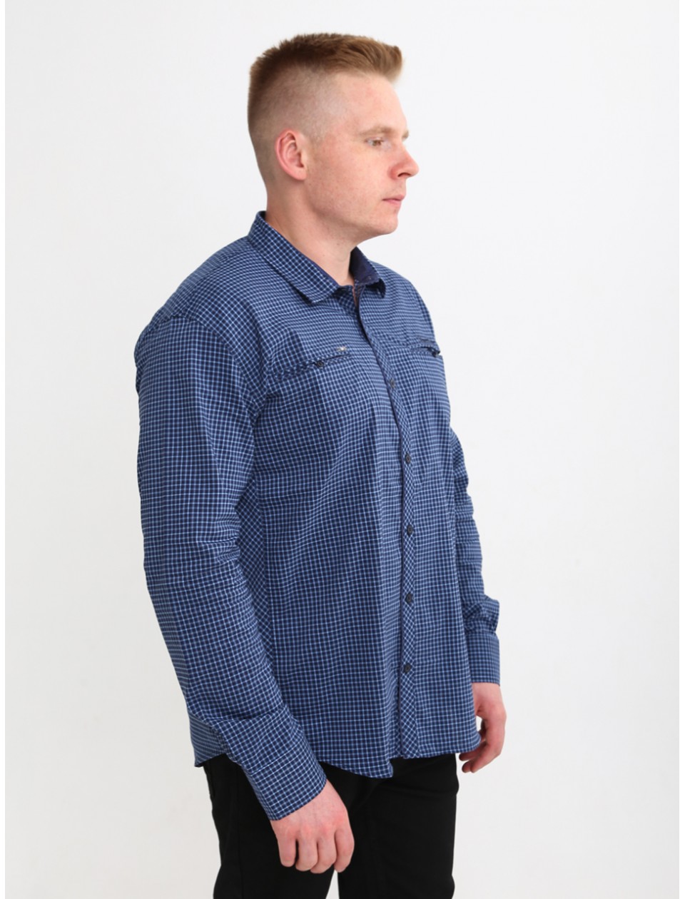 сорочка бт JPB 7901-B-1 т-синХблакитн  3-6x  Ч