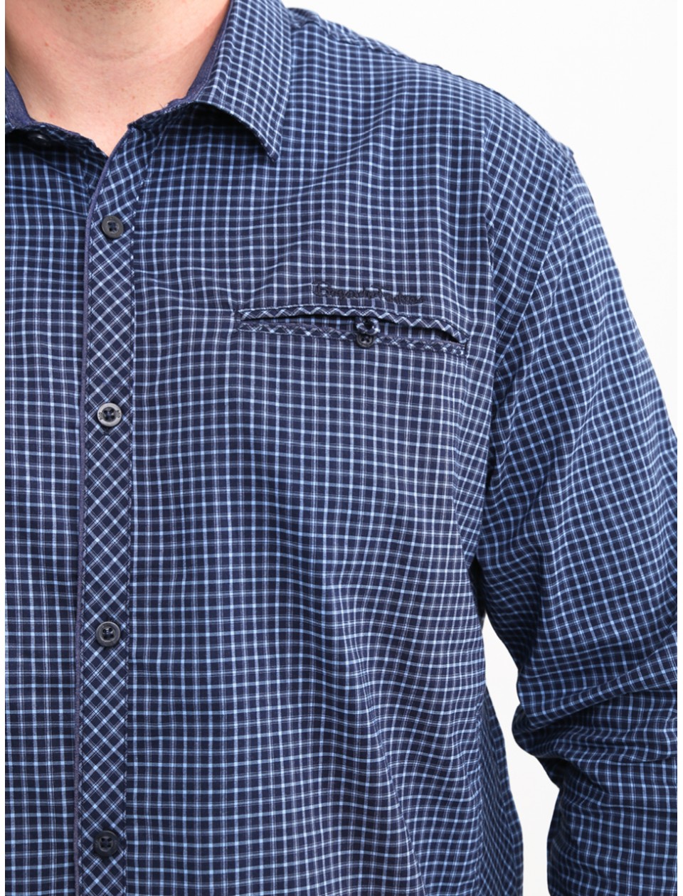 сорочка бт JPB 7901-B-1 т-синХблакитн  3-6x  Ч