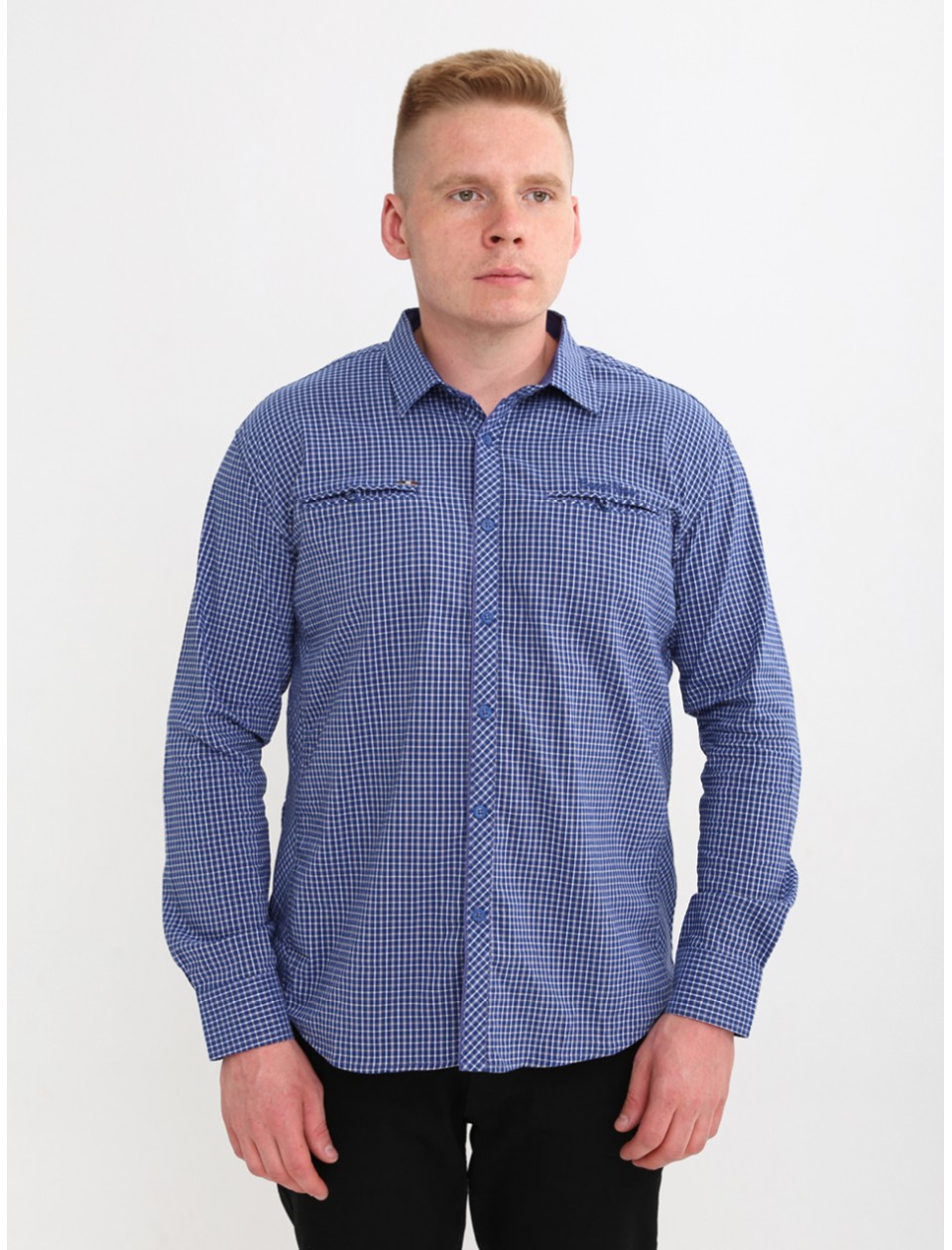 сорочка JPB 7901-2 синХбілий  l-3x  Ч