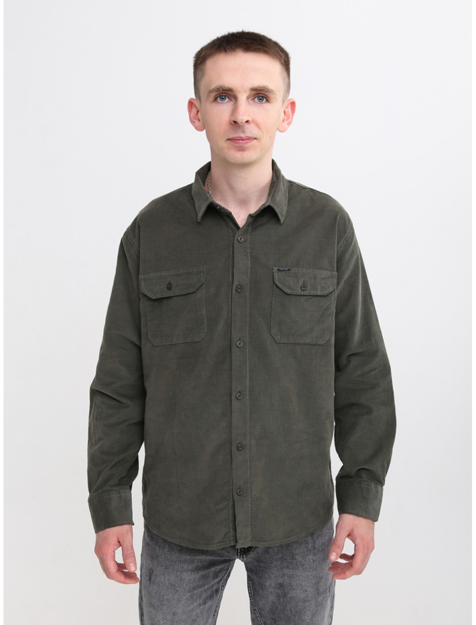 сорочка JP 8802-2 хакі велв l-2x  Ч