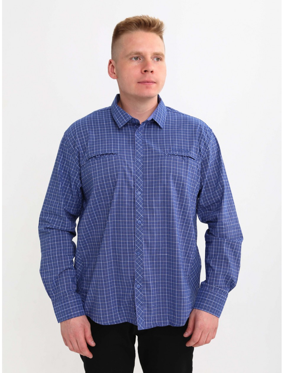 сорочка бт JPB 9615-B-1 синій Х 3-6x  Ч