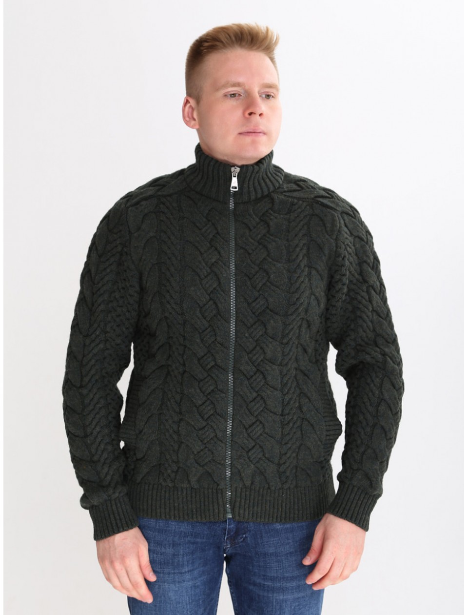 джемпер Pullt 230-523-2 хакі коси m-xlЧ