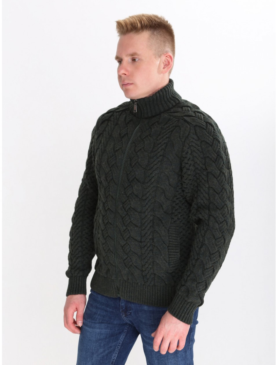 джемпер Pullt 230-523-2 хакі коси m-xlЧ