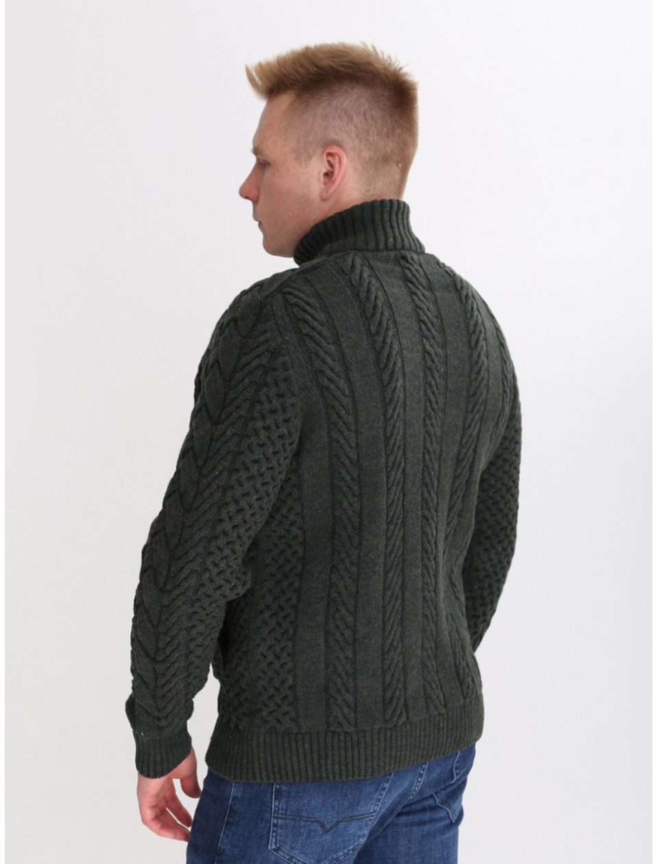 джемпер Pullt 230-523-2 хакі коси m-xlЧ