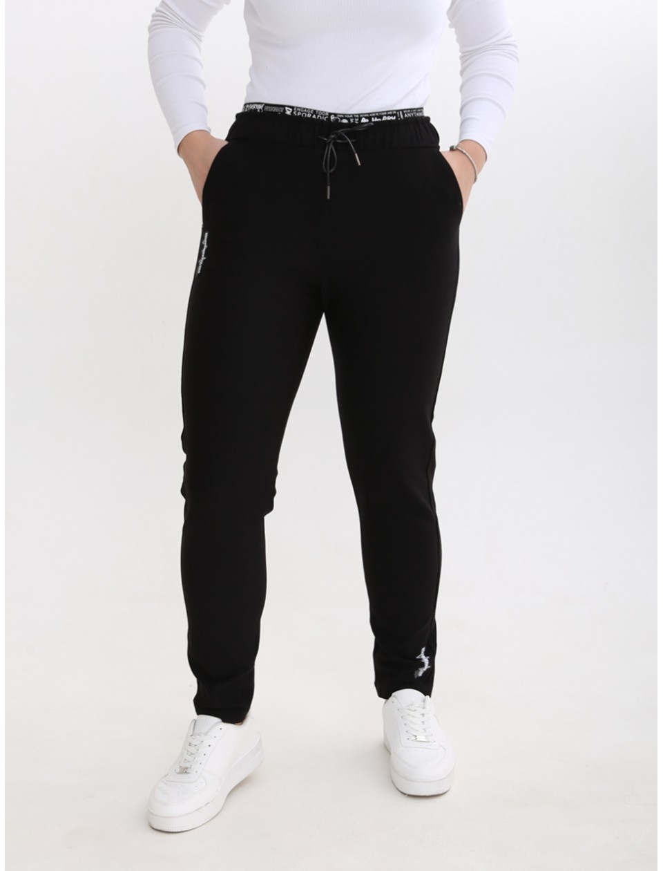 штани S-li Msnt 4419 чорн+кулс MOM 36-42 Ж