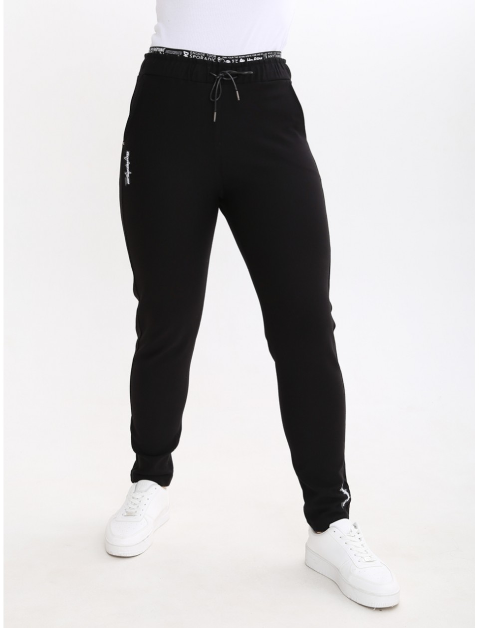 штани S-li Msnt 4419 чорн+кулс MOM 36-42 Ж