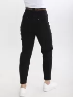 джинси S-li Adrt 7377-1 чор MOM+кул 36-42 Ж