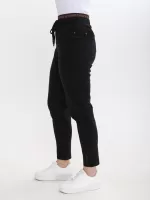 джинси S-li Adrt 7377-1 чор MOM+кул 36-42 Ж