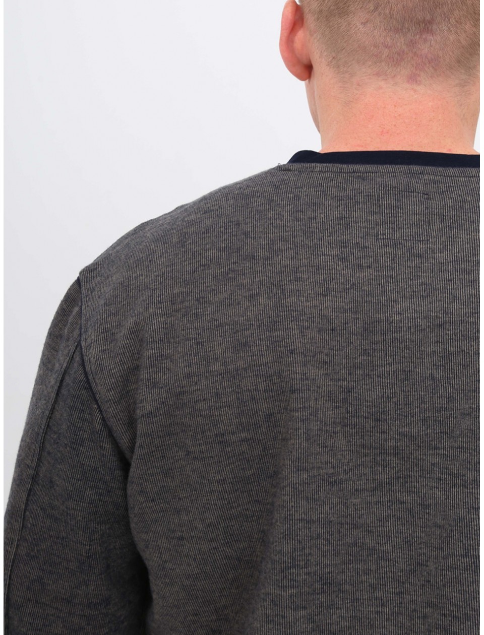 Джемпер чоловічий бежевий із синім великий розмір 910-В