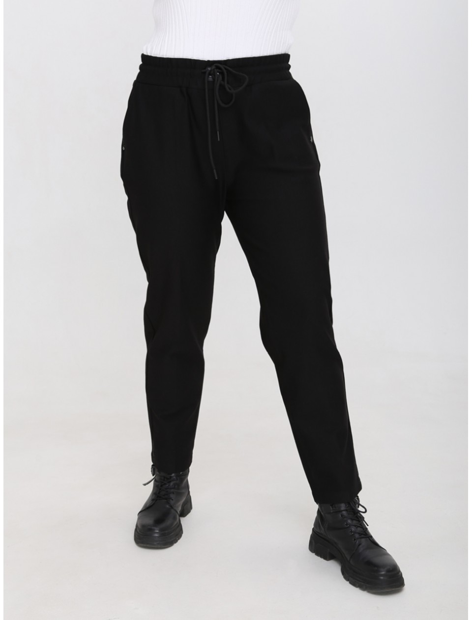 штани ут б/ S-li Crm 20057-B чор+кулс MOM  42-48 Ж