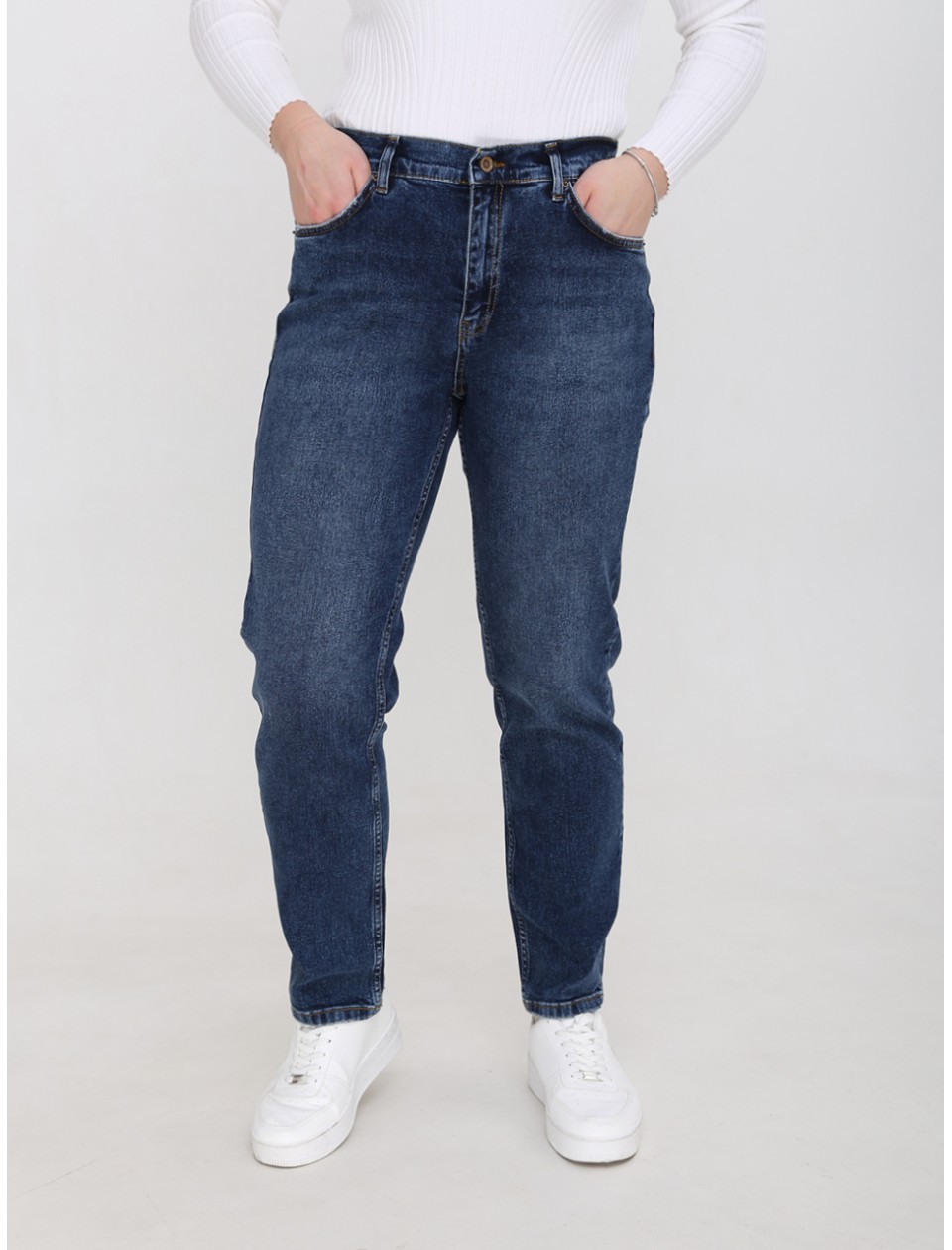 джинси ANG 3062-944 син+рзк МОМ 25-30/30Ж