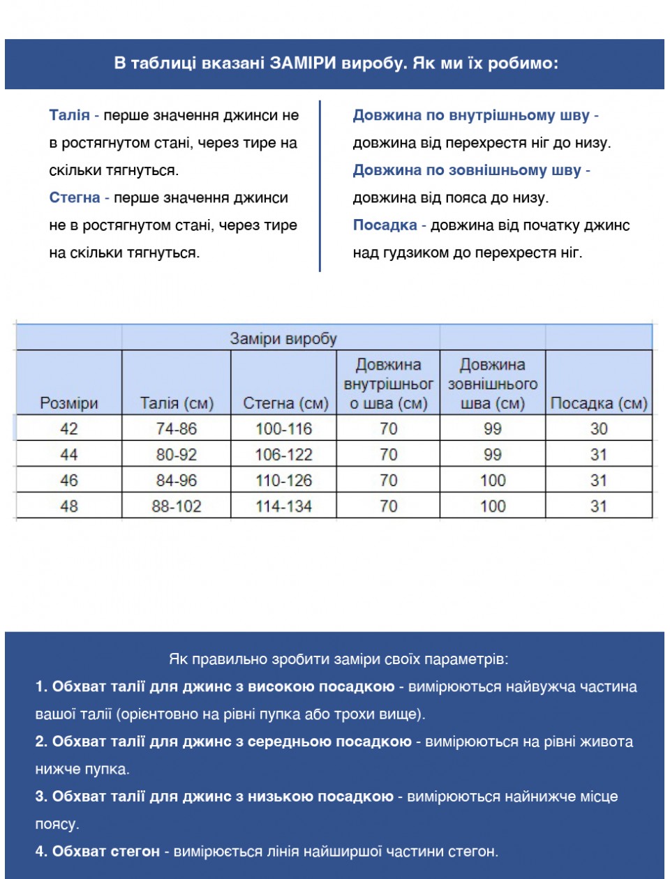 джинси бт/ S-li Est 1140-B-1 т-син MOM 42-48 Ж
