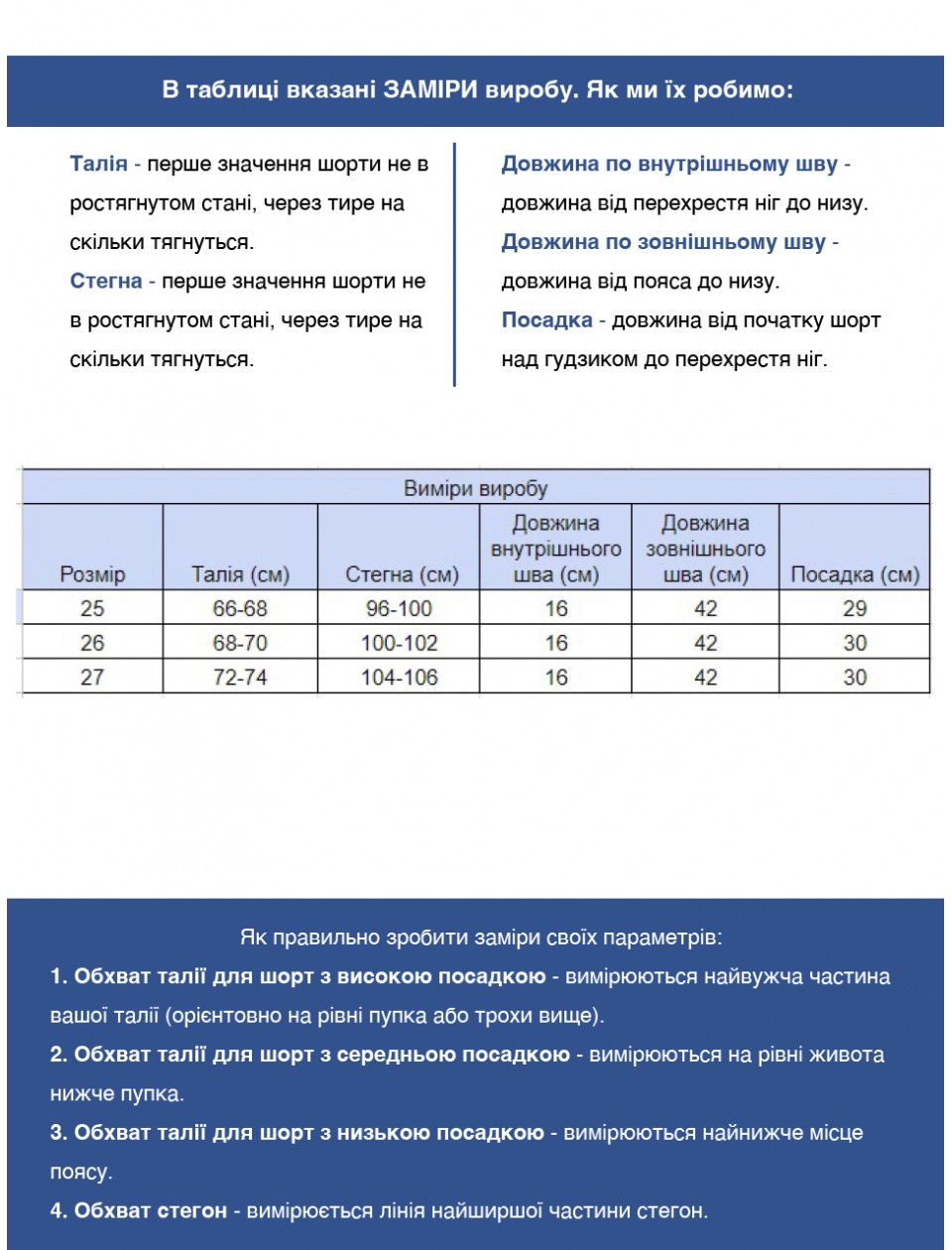 Шорти джинсові жіночі блакитні із защипами 25-29 4469-1