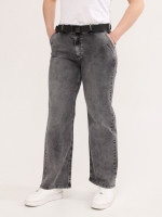 Джинси жіночі темно-сірі палаццо тонкі варені 1279-1
