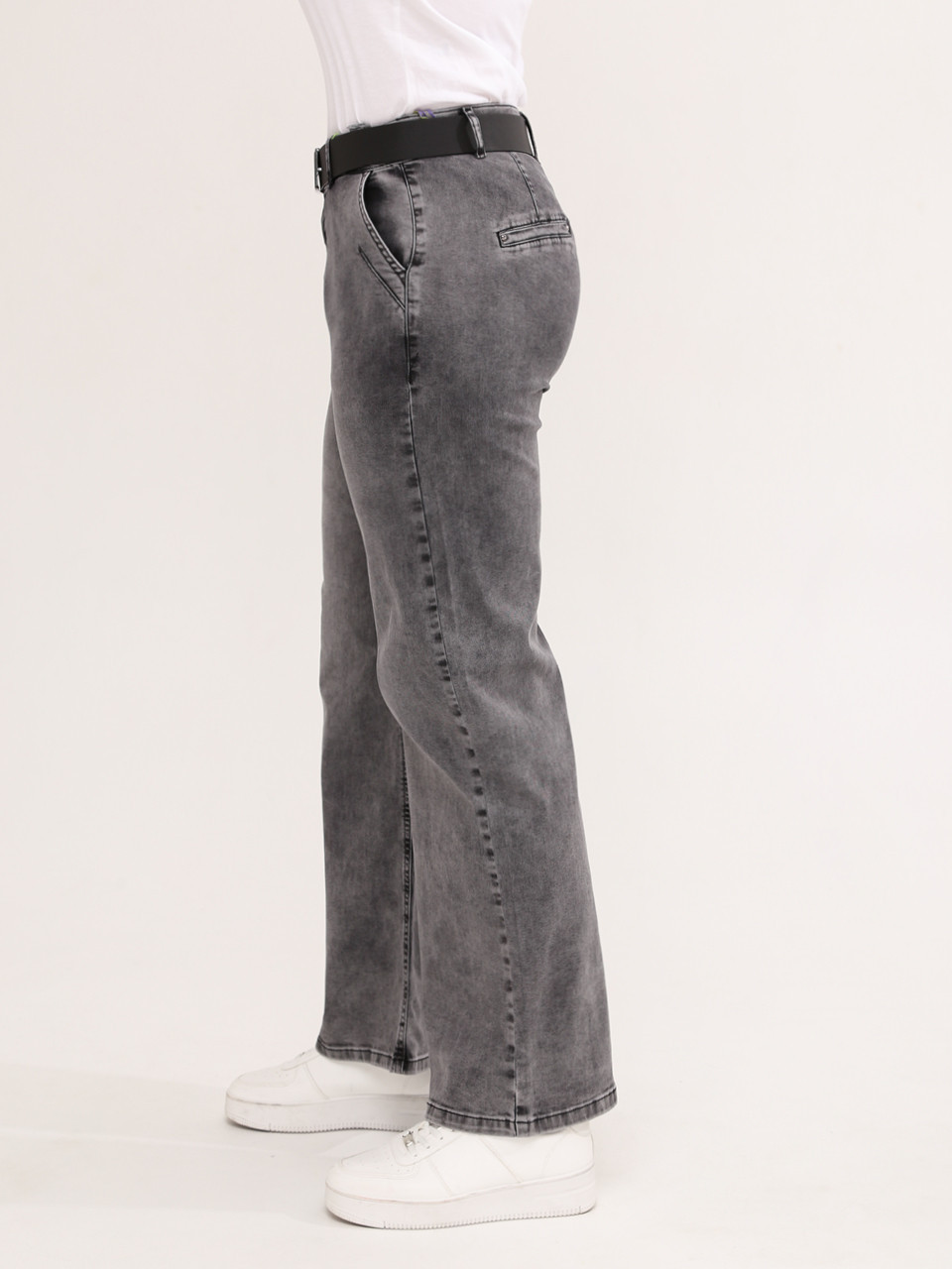 Джинси жіночі темно-сірі палаццо тонкі варені 1279-1
