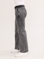 Джинси жіночі темно-сірі палаццо тонкі варені 1279-1