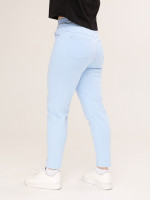 Штани жіночі блакитні МОМ тонкі на лаштунці 1303-2