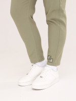 Штани жіночі хакі МОМ літні на лаштунці великий розмір 1303-В-3
