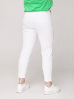 Штани жіночі білі МОМ літні укорочені 10168