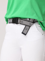 Штани жіночі білі МОМ літні укорочені 10168