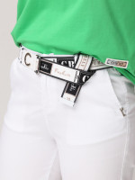 Штани жіночі білі МОМ прямі на резинці великий розмір 20173-В-1