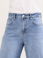 Джинсы женские прямые голубые с высокой посадкой  1465