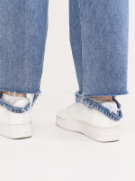 Джинсы женские прямые голубые с высокой посадкой  1465