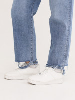 Джинсы женские прямые голубые с высокой посадкой  1465