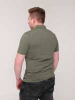 Поло чоловіче хакі однотонне з коміром 2115-2
