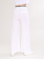 Штани жіночі білі лляні палаццо великий розмір 2225-В-2