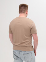 Футболка чоловіча бежева однотонна пряма 1976-1