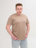 Футболка чоловіча бежева однотонна пряма 1976-1
