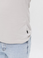 Футболка чоловіча світло-сіра пряма однотонна 1976-2