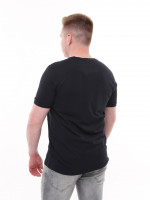 Футболка чоловіча темно-синя однотонна великий розмір 8107-B-6