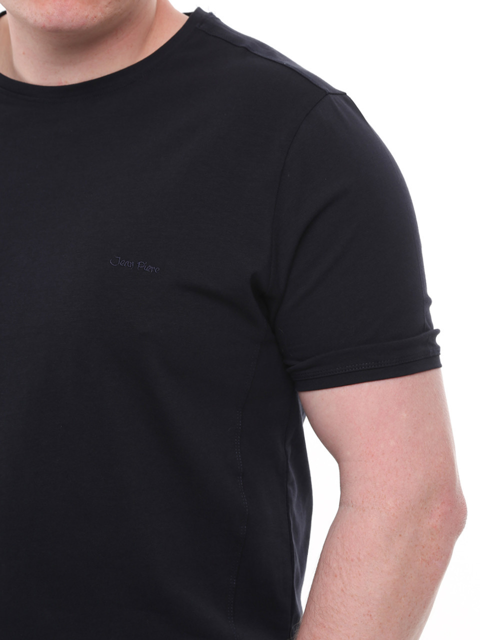 Футболка чоловіча темно-синя однотонна великий розмір 8107-B-6