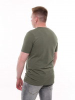 Футболка чоловіча хакі однотонна 8107-3