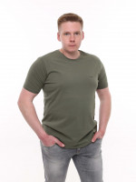 Футболка чоловіча хакі однотонна 8107-3