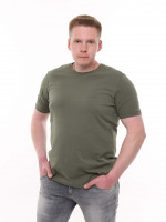 Футболка чоловіча хакі однотонна 8107-3