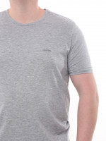 Футболка чоловіча сіра однотонна пряма 8107-8