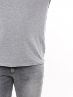 Футболка чоловіча сіра однотонна пряма 8107-8
