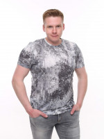 Футболка чоловіча чорно-біла тонка 6201-2