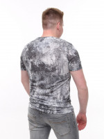 Футболка чоловіча чорно-біла тонка 6201-2