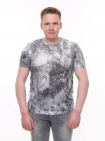 Футболка чоловіча чорно-біла тонка 6201-2