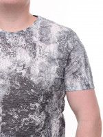 Футболка чоловіча чорно-біла тонка 6201-2