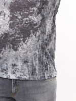 Футболка чоловіча чорно-біла тонка 6201-2