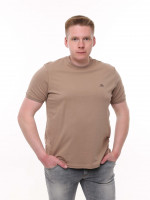 Футболка чоловіча коричнева однотонна широка 6228-2
