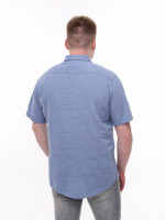 Сорочка чоловіча світло-синя лляна літня 2403-3