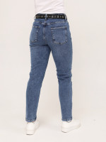 Джинсы женские МОМ светло-синие большой размер  3103-В-937